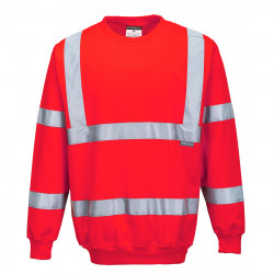 Portwest Jól láthatósági pulóver Piros L