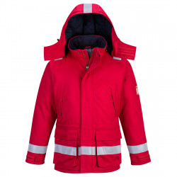 Portwest FR Anti-Static téli kabát Piros L
