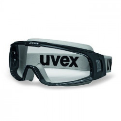 Uvex U-SONIC szemüveg fekete keret, gumip. víztiszta